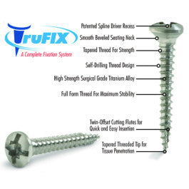 ACE truSCREW 1.5 Thread Diameter - ACE SURGICAL社 セルフ ボーン スクリュー & タック システム - インプラント器具 & 模型