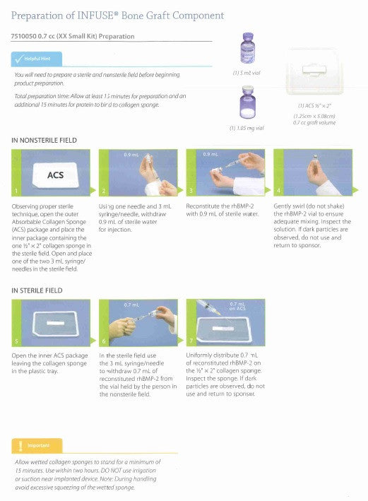 Infuse Bone Graft XX Small Kit