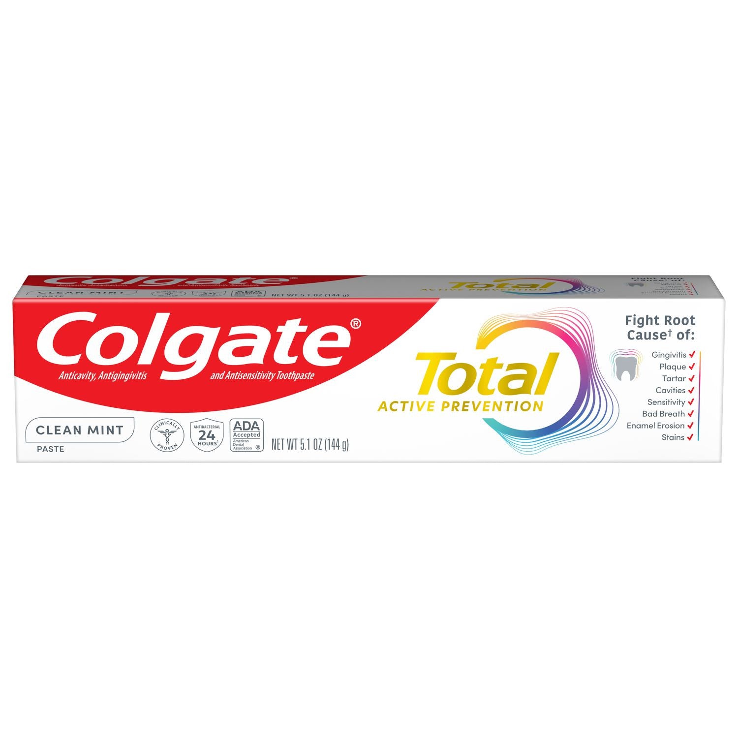 [要薬監] Colgate Total 歯磨き粉 クリーン · ミント 24本
