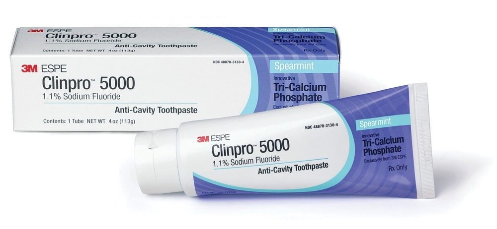 Clinpro 5000 フッ素入り歯磨き粉 スペア ミント 4oz (12115SM)