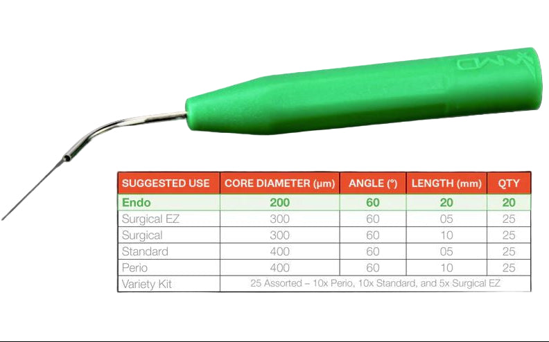 DISPOSABLE LASER TIPS Endo 20mm 20本入