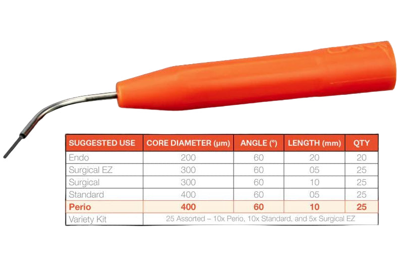 DISPOSABLE LASER TIPS Perio 10mm 25本入