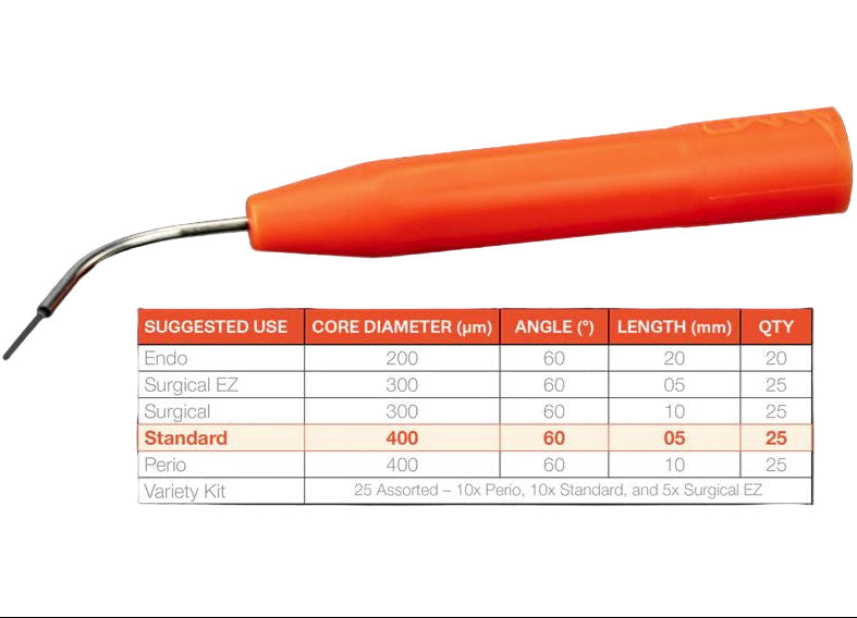 DISPOSABLE LASER TIPS Standard 5mm 25本入
