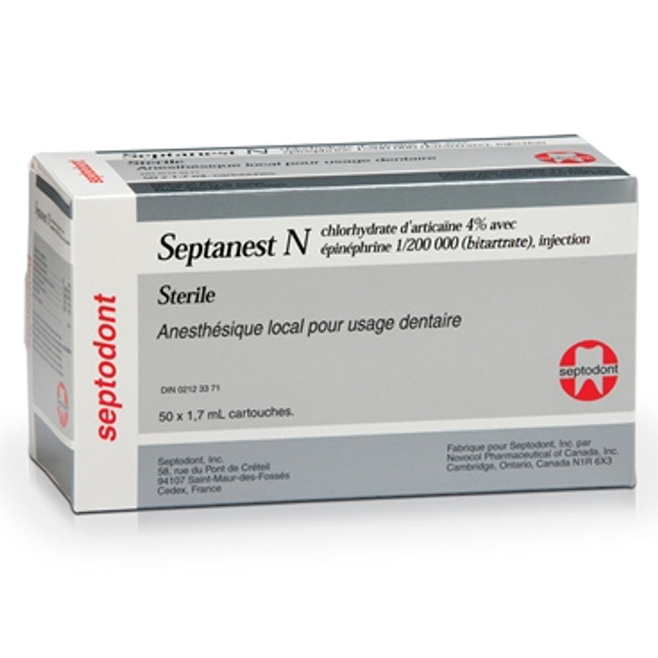 [要薬監] Septocaine 4% with Epinephrine 1 : 200,000 シルバー