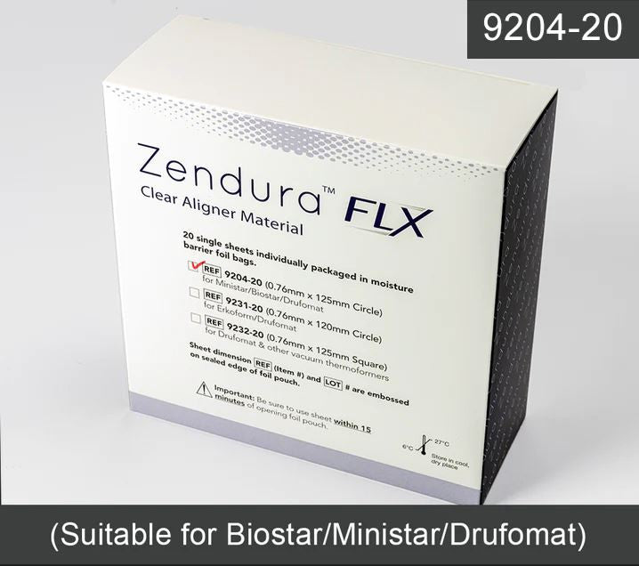 Zendura FLX 0.76mm x 125mm (矯正アライナー用 シート20枚入り)