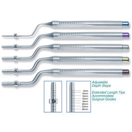 Set Of 5 Osteotomes With Stops And Cassette オステオトム 5本セット