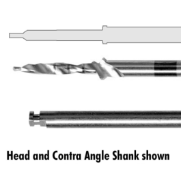 Step Drill 0.8mm, 1.6mm Steps, Contra - Angle
