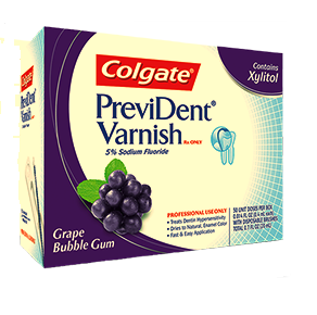 Colgate PreviDent Varnish With Xylitol グレープ バブル ガム味 50個入り