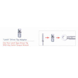 Adapter For Latch Driver Tips to Torque Wrench
